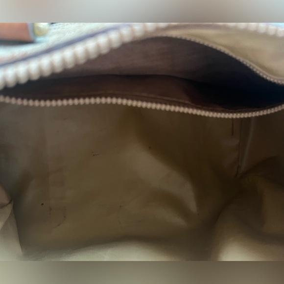 Celine Macadam Chestnut Brown and Tan coated canvas Boston Bag GUC - Picture 8 of 14